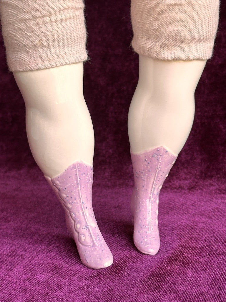 Vintage 22” Reproduction of Antique German China Fashion Doll