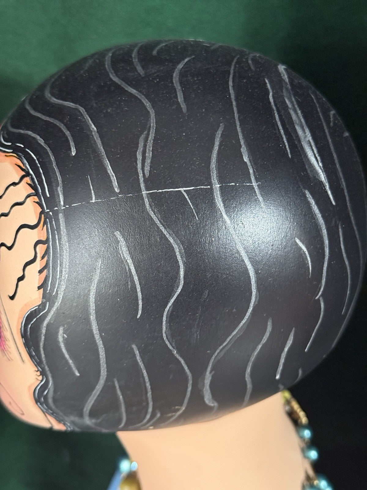 Hand painted 18” Mannequin Head For Jewelry/Scarf/Hat Display