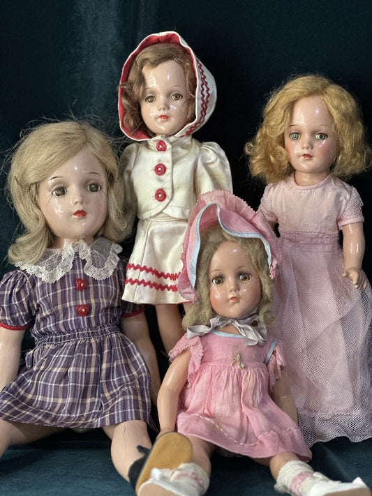 Lot Of 4 Vintage 1950’s Arranbee R&B Debu'teen Composition Dolls