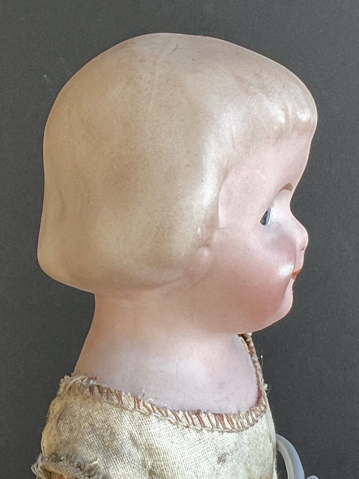 Antique German 13” Gebruder Heubach Googly Girl Bisque Head Doll