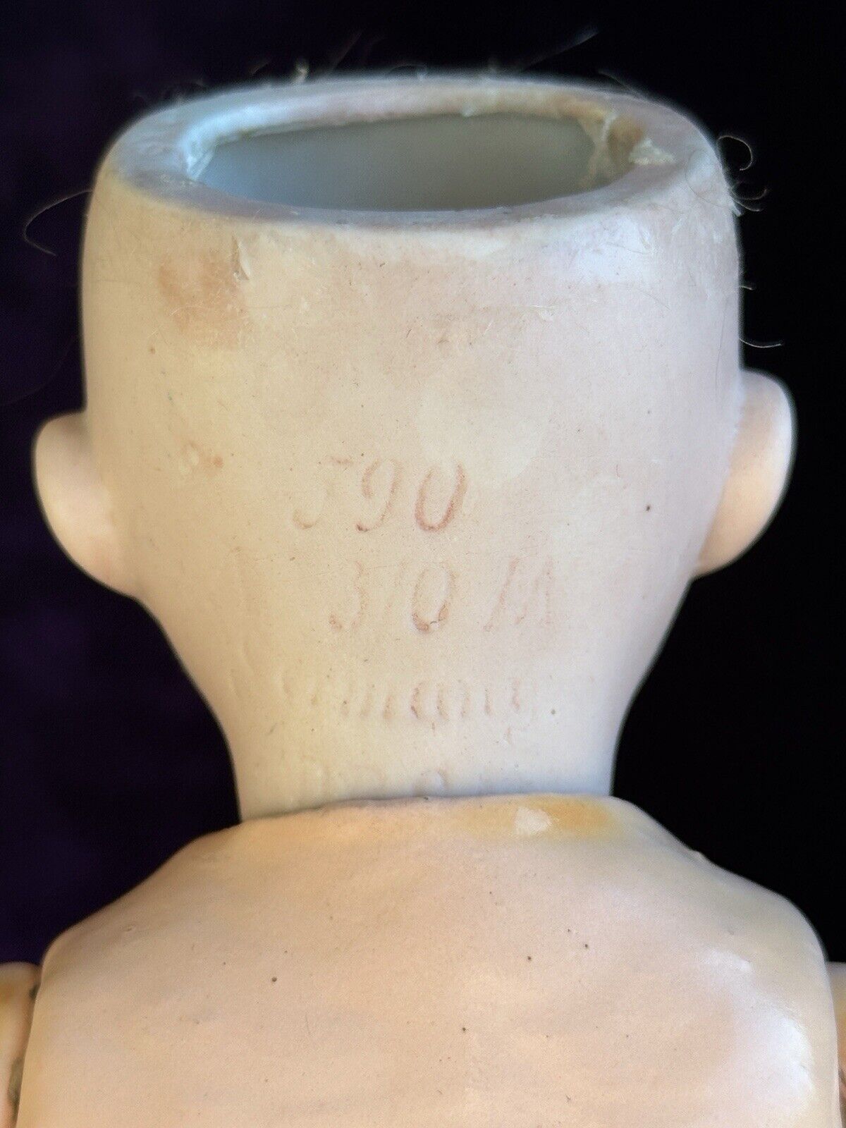 Rare Antique German 9.5” Armand Marseille 590 Bisque Head Baby Doll