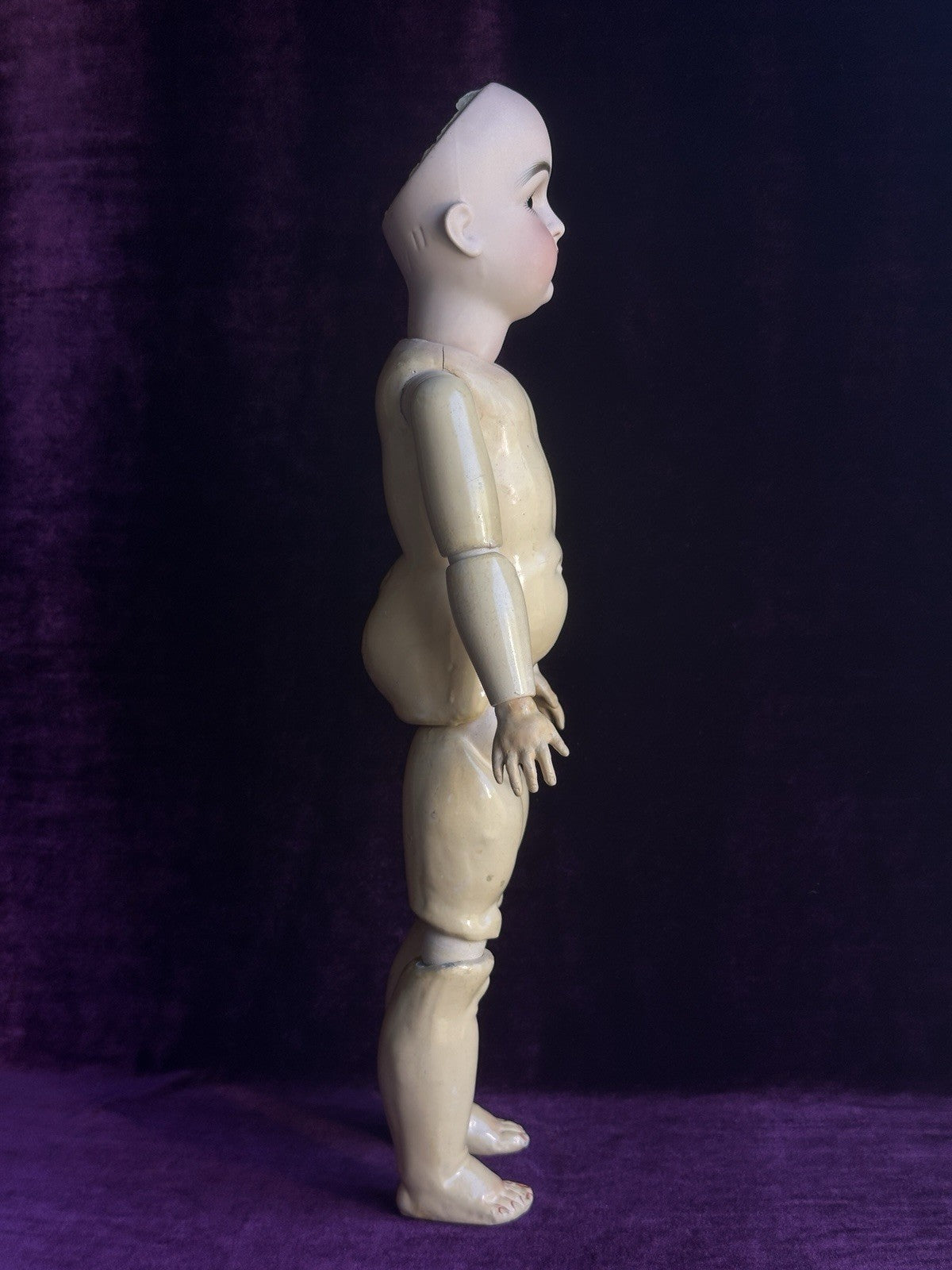 Antique German 18.5” Kestner 129 Bisque Head Composition Body Doll