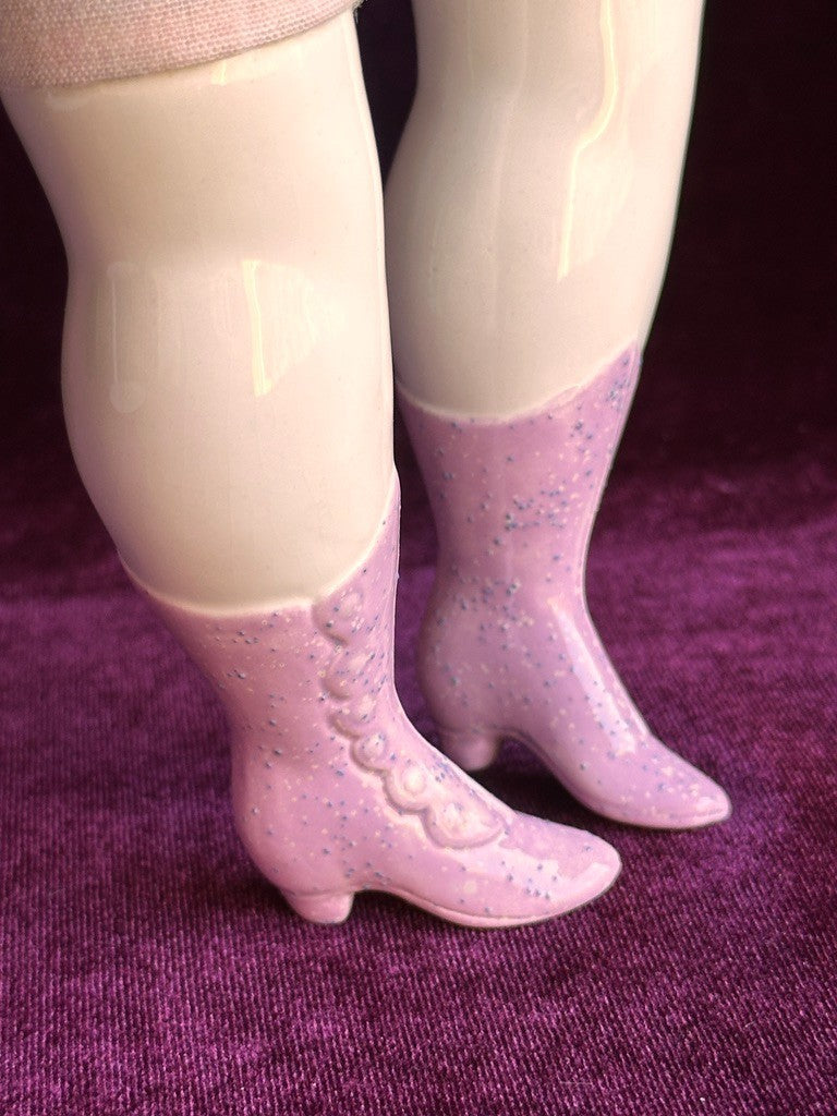 Vintage 22” Reproduction of Antique German China Fashion Doll