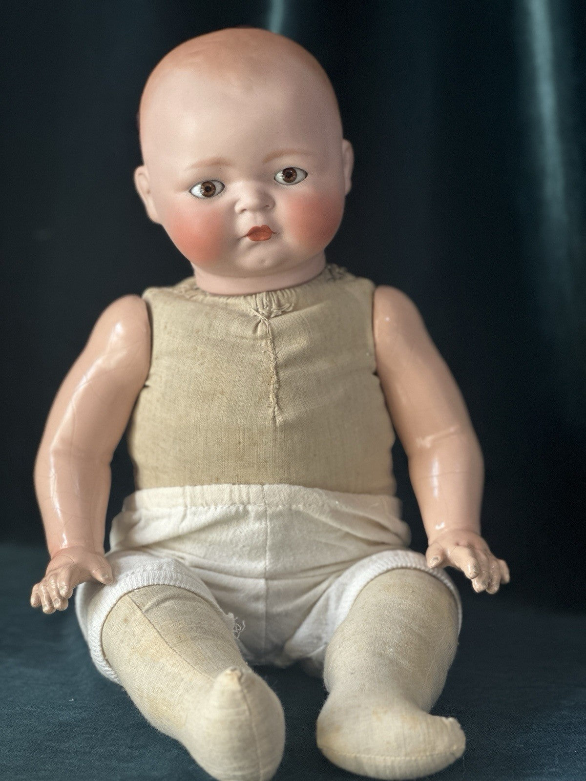 Antique Kestner Century Baby 18” Doll Bisque Head