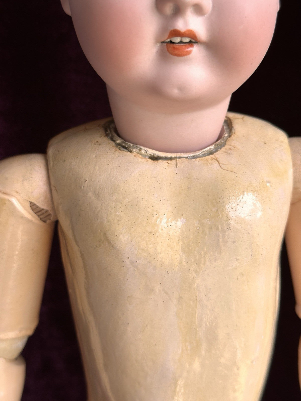 Antique German 24” Hamburger & Co. Viola Bisque Head Doll