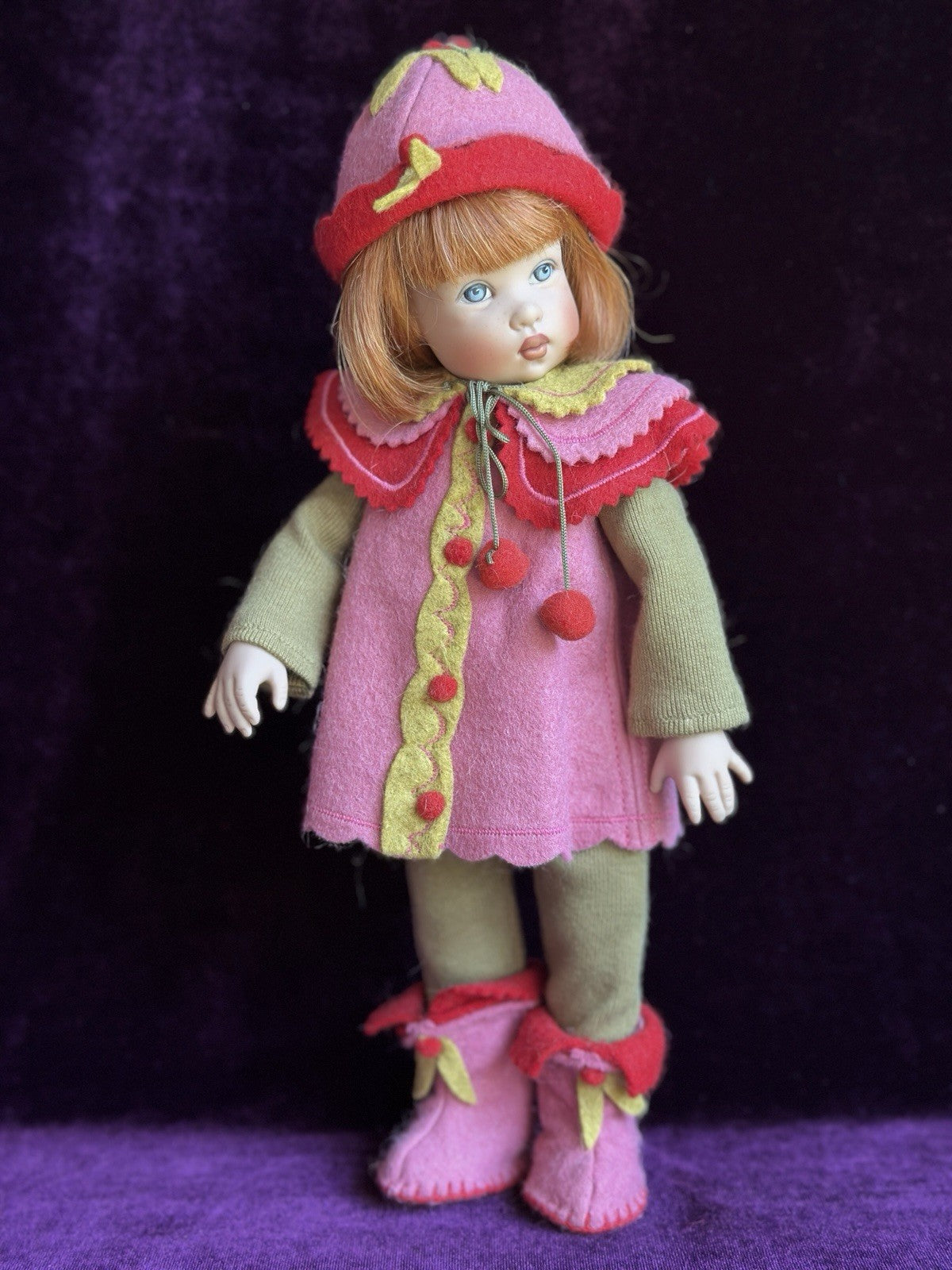Collectible Lady Kish Whimsies Bitty Bethany Falling Leaves Doll New