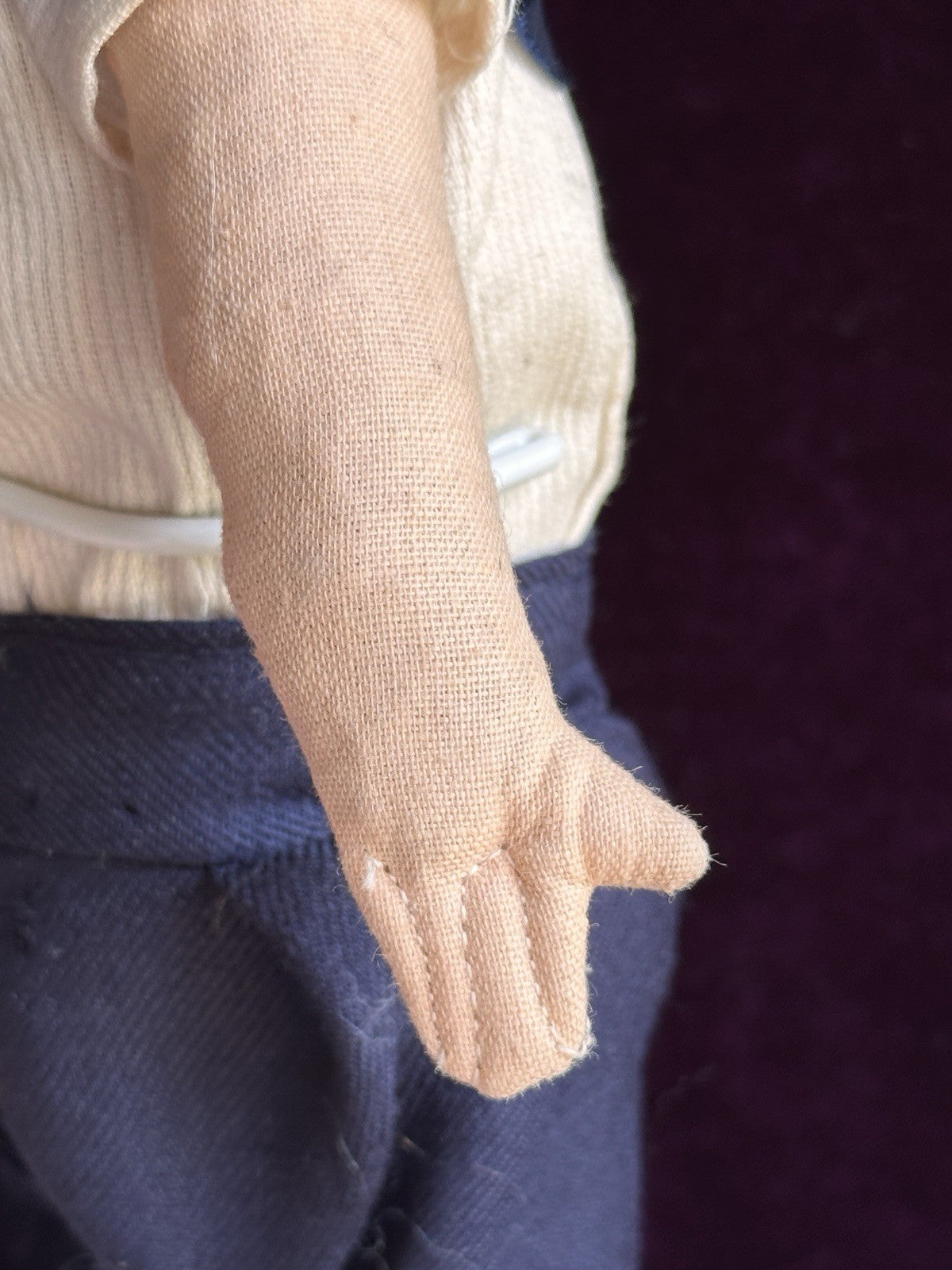 Vintage 15” Italian/French Raynal Style Cloth Sailor Boy Doll