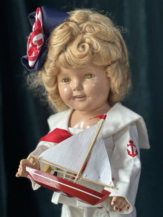 Vintage IDEAL All  Composition Shirley Temple 19” Doll