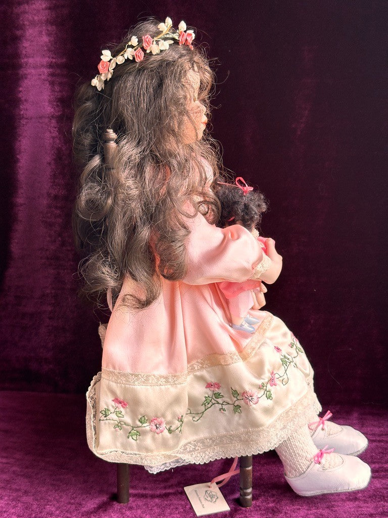 Collectible OOAK Porcelain Doll by Artist Madelaine Nell St. Clair with Tag