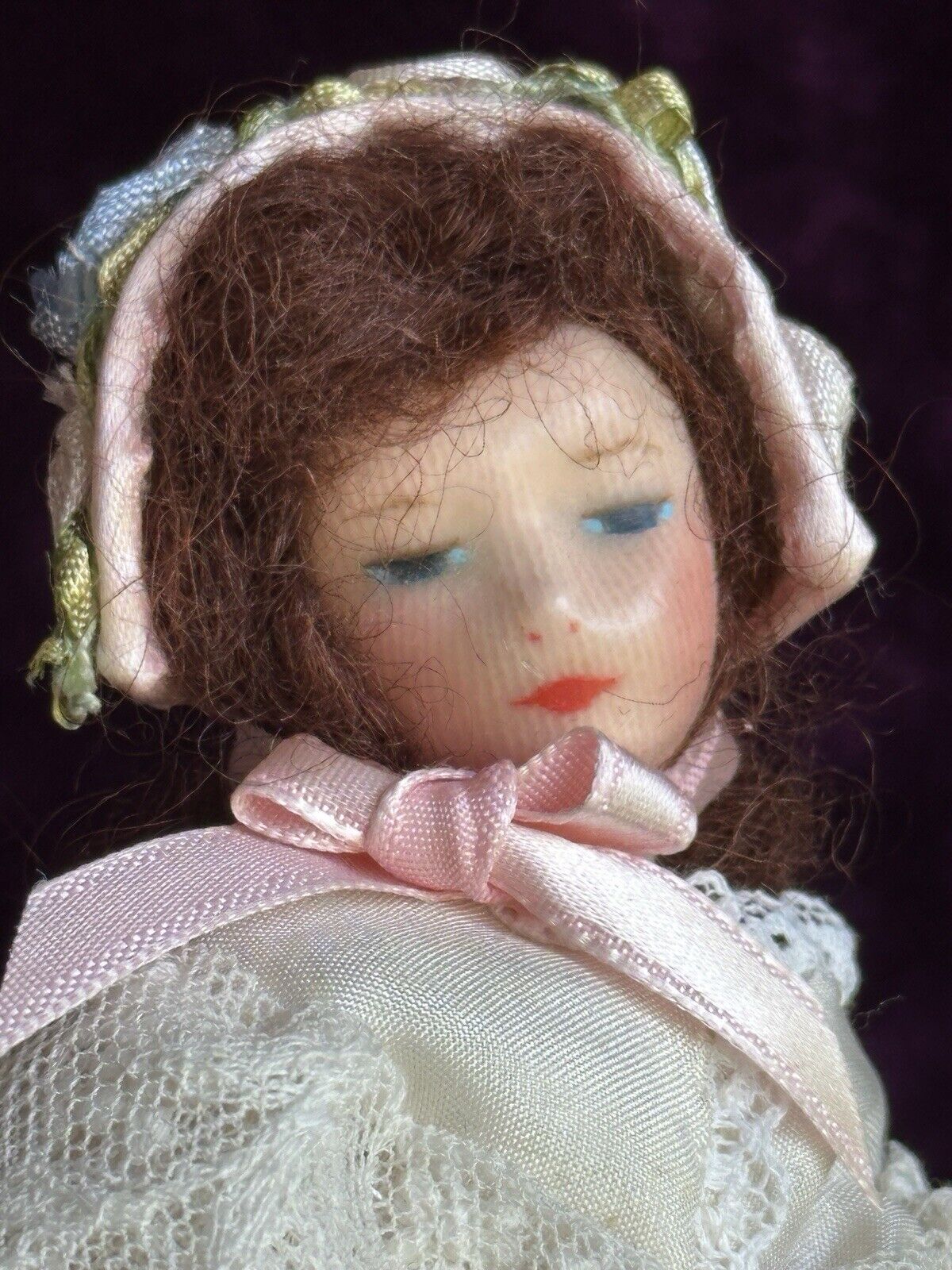 Vintage German 8” Marguerite Uebel German Wax Cloth Doll