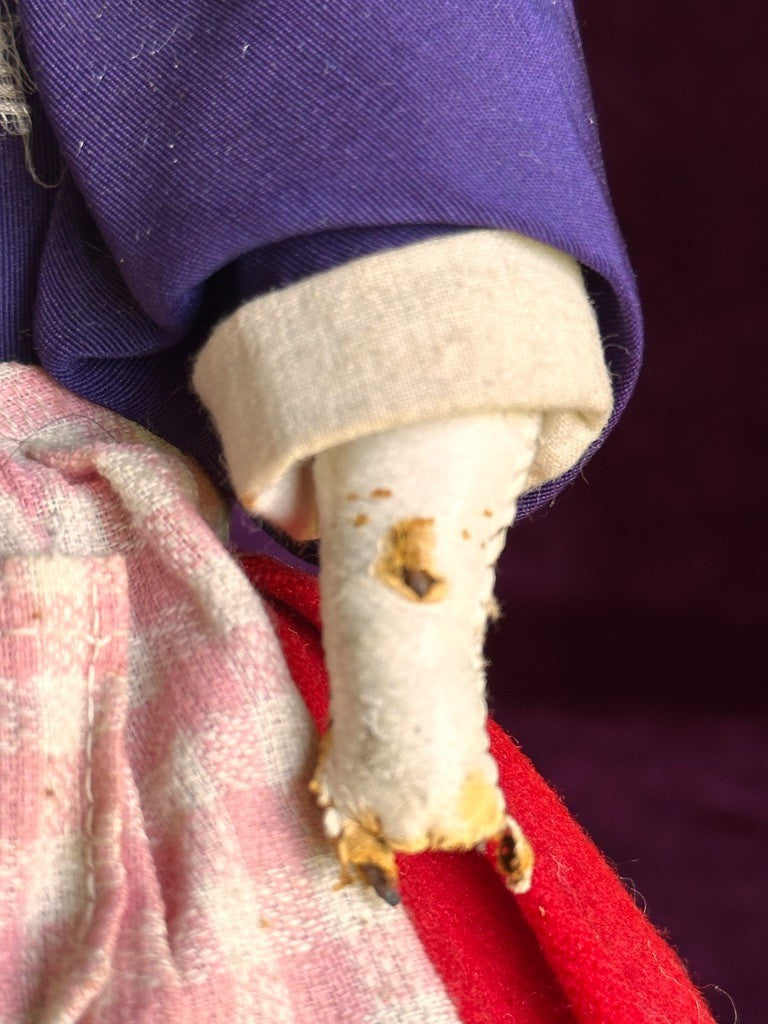 Rare Antique French Petite 11" Jumeau (?) Bisque Head Regional Fashion Doll