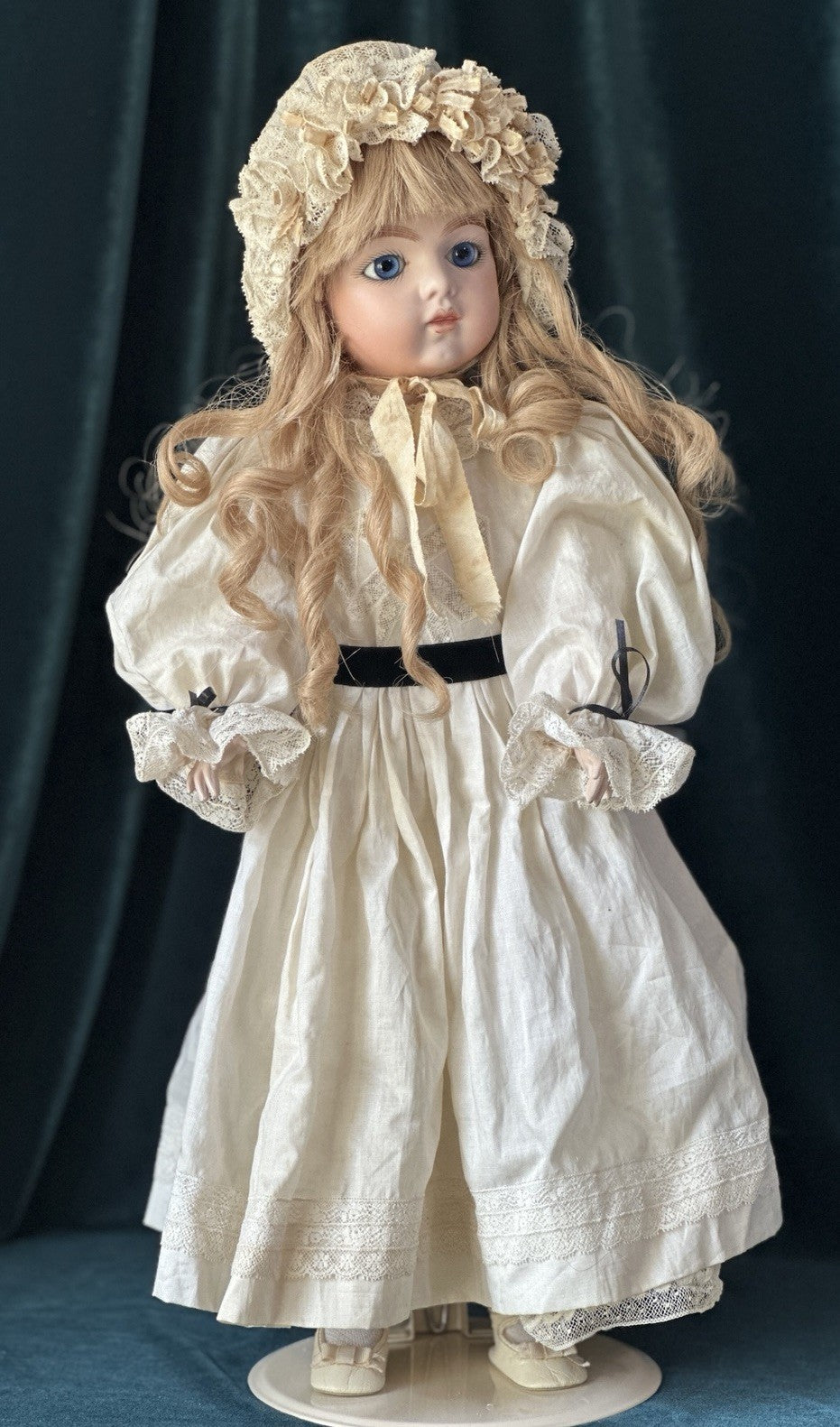 Vintage Artist Reproduction of Antique French Bru Jne 20” Doll Porcelain Head