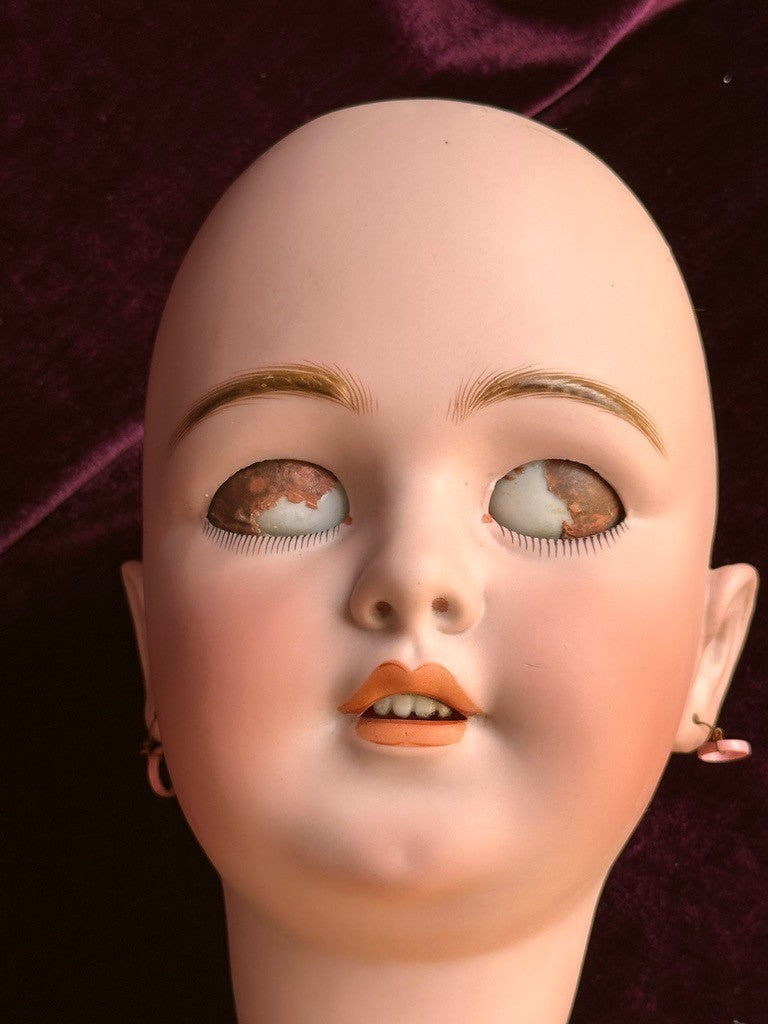 Rare Large Antique German 30" Simon Halbig 1269 Dep Bisque Head Doll