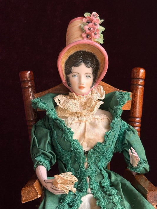 Original 13.5" Vintage 1968 Niada Artist Rene Harrison Porcelain Victorian Doll