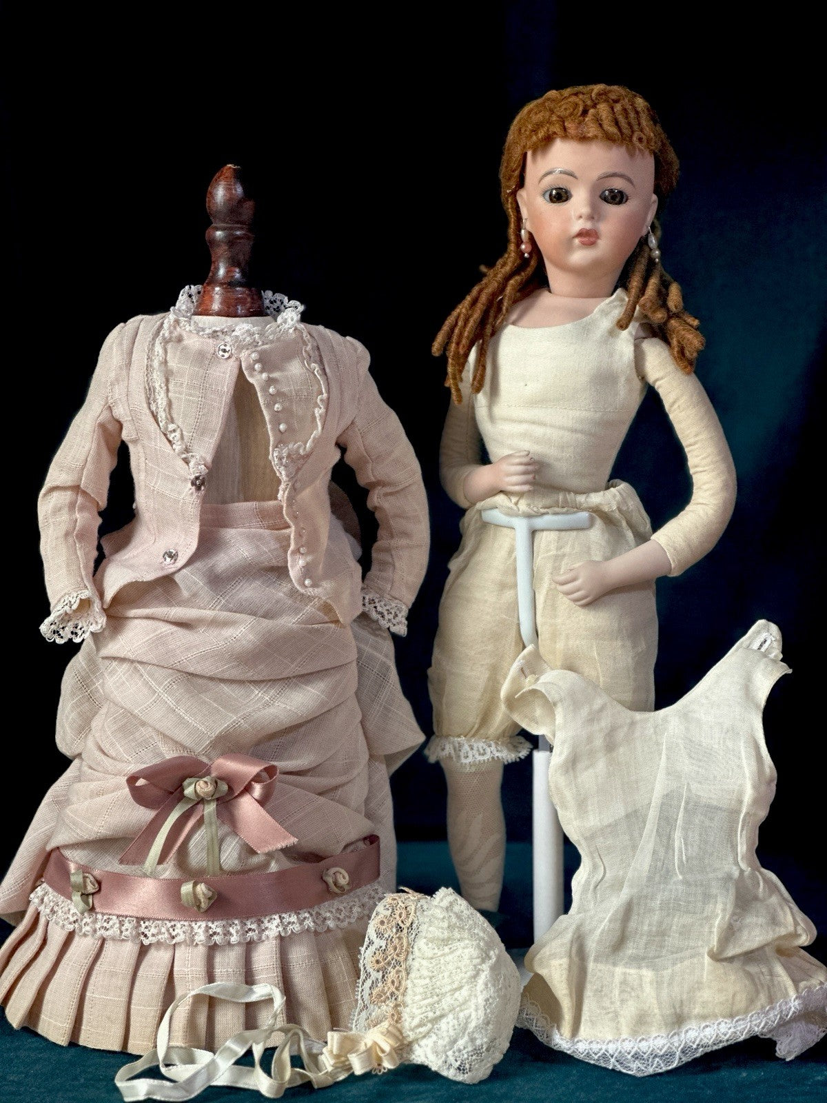 Vintage Reproduction of Antique French Bru Jne 14” Doll By Pennydoll
