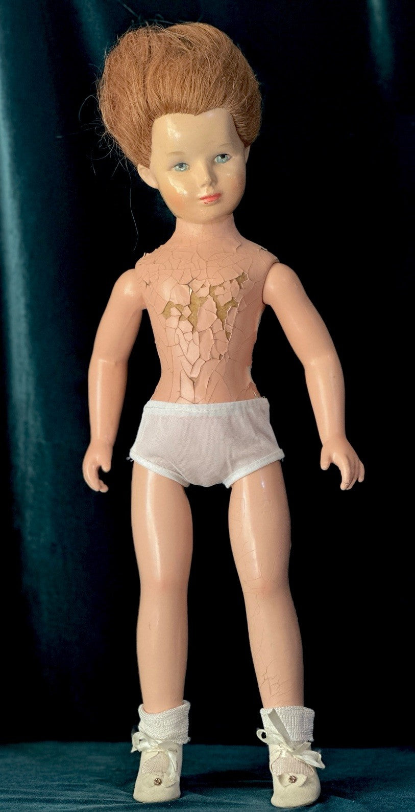Rare Vintage 1940’s Composition 20” Monica Hollywood Doll For Restoration