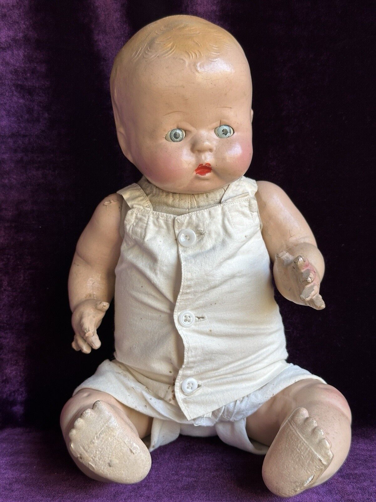 Vintage American 15” Horsman Buttercup Composition Baby Doll