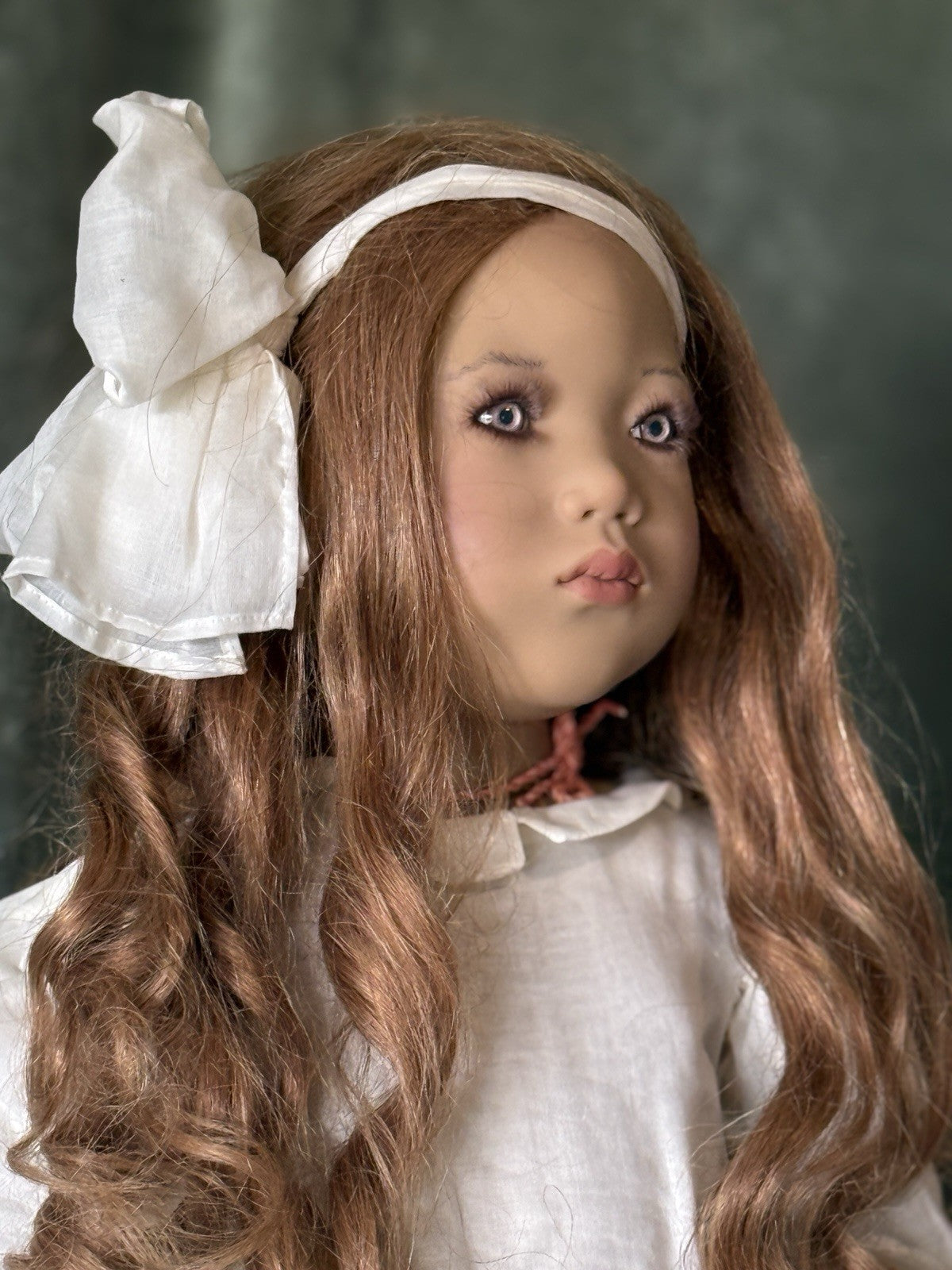 Vinyl Annette Himstedt 32” Doll “Sanfra” Year 2000 Ribbon
