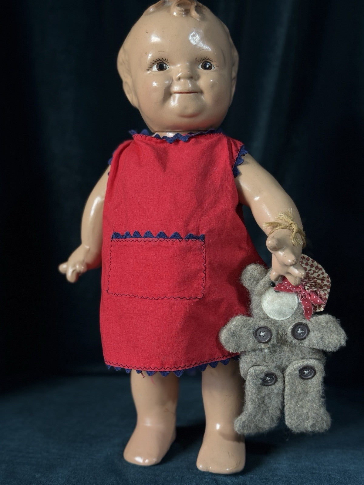 Vintage 1940’s Rose O’Neill “Scootles” All Composition 15” Doll