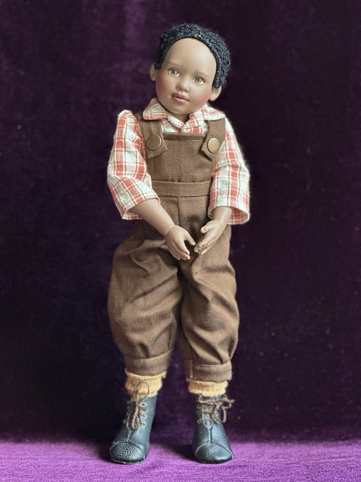 Collectible 12” Vinyl BJD Helen Kish Willy African American Boy Doll