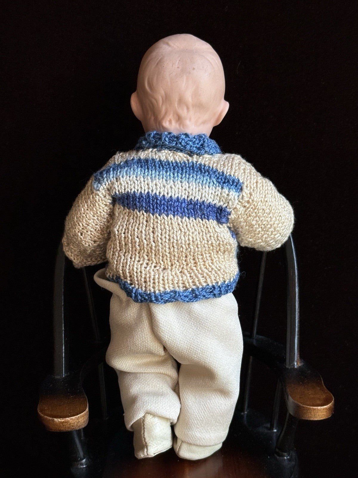 Antique German 8” Gebruder Heubach Bisque Head Character Baby Boy Doll