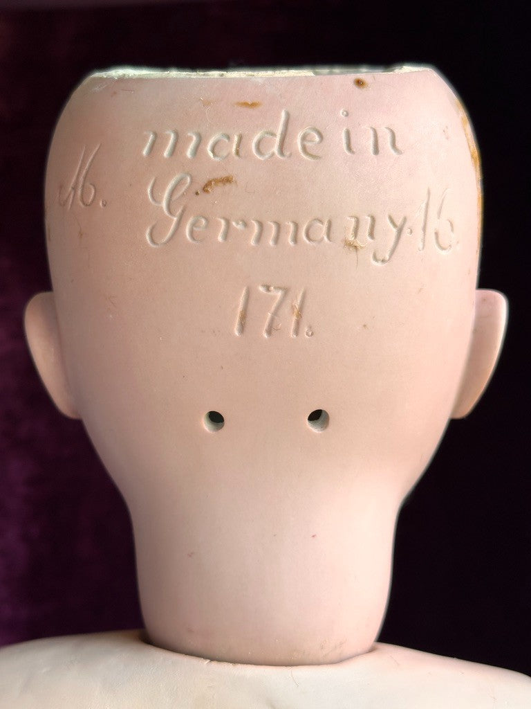 Large Lifelike Antique German 30” Kestner 171 Bisque Head Doll