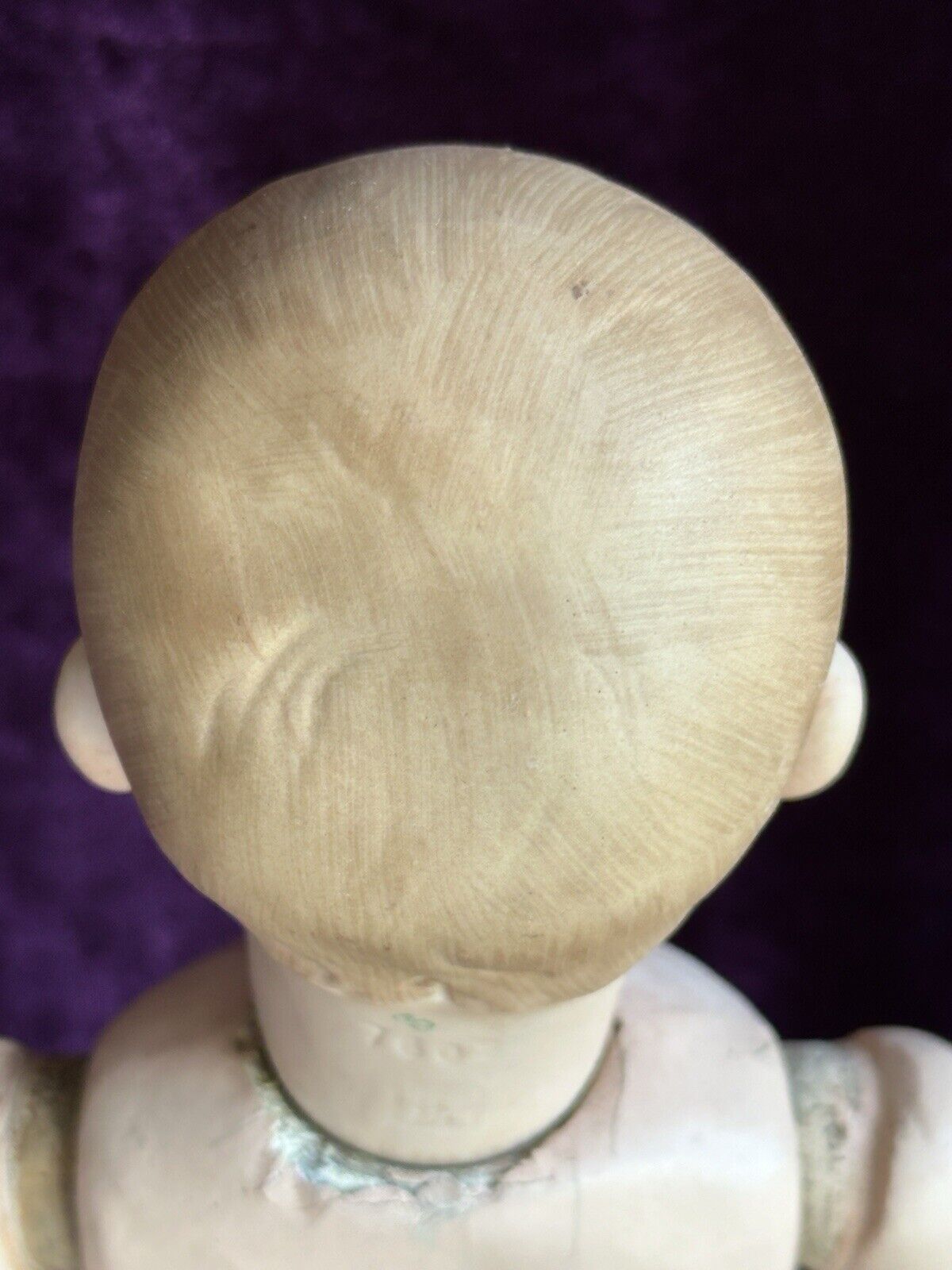 Antique German 14.5” Gebruder Heubach 7602 Pouty Bisque Head Character Boy Doll