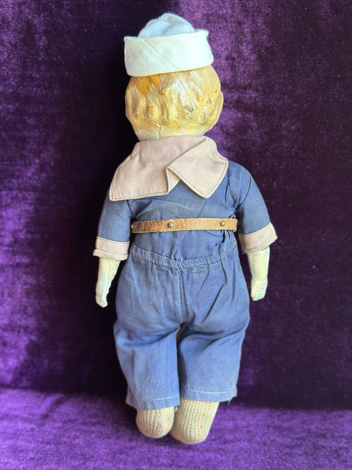 Antique American 14” Early Composition Natural Doll Company Boy