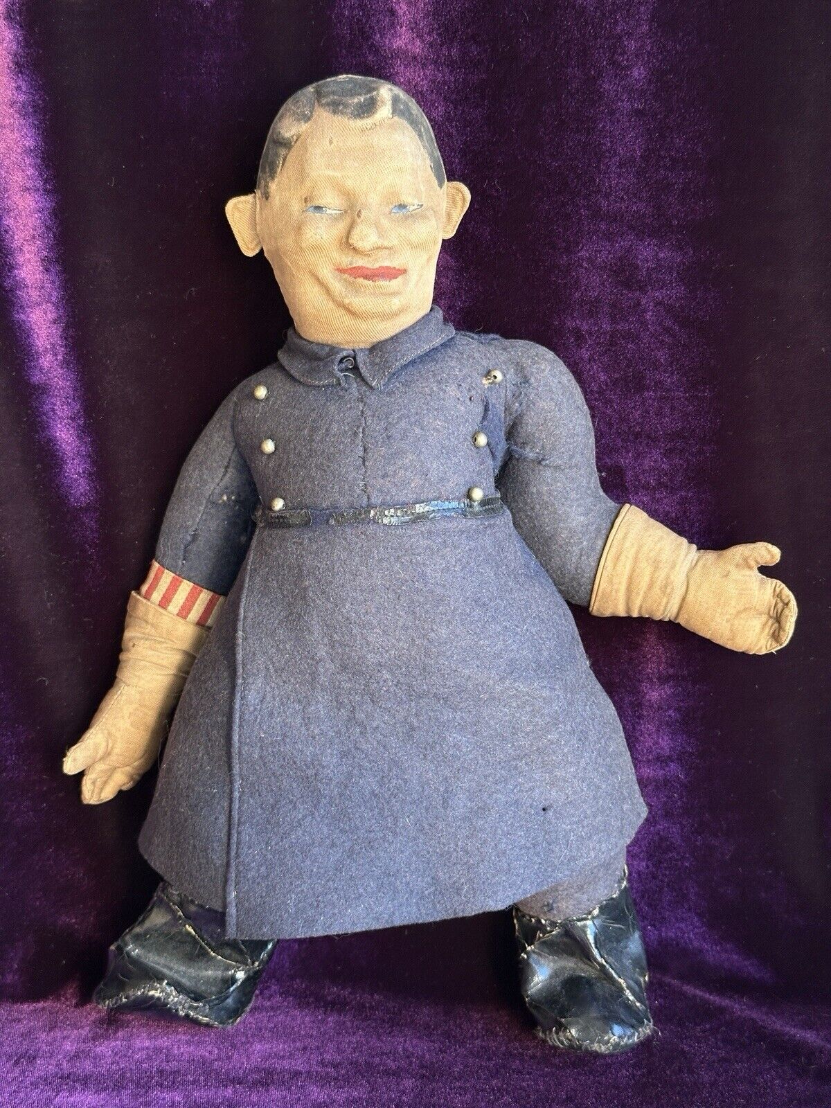 Unidentified 15” Vintage Dean’s Rag Book (?) Cloth Policeman Doll