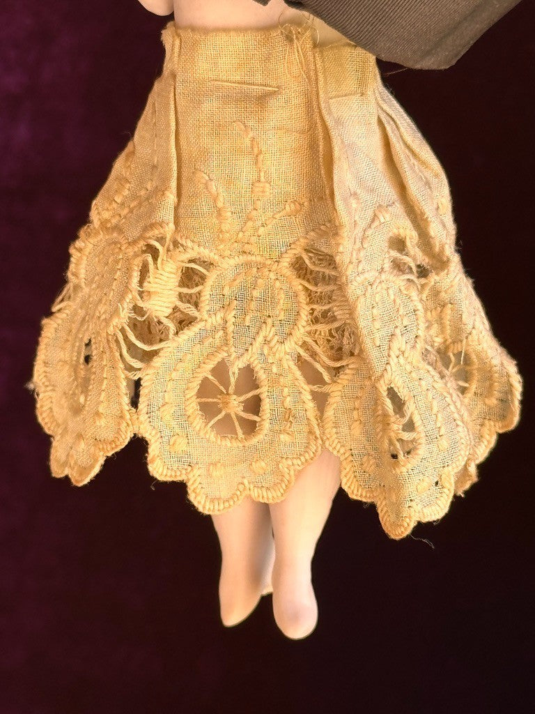 Antique German 5.25” Kestner All Bisque Mignonette Dollhouse Doll