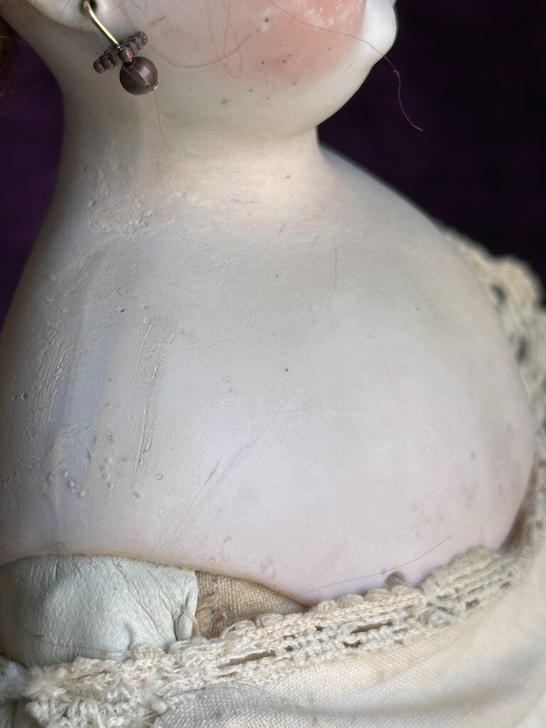 Rare Antique German 18” Belton Solid Domed Bisque Shoulder Head Fashion Doll