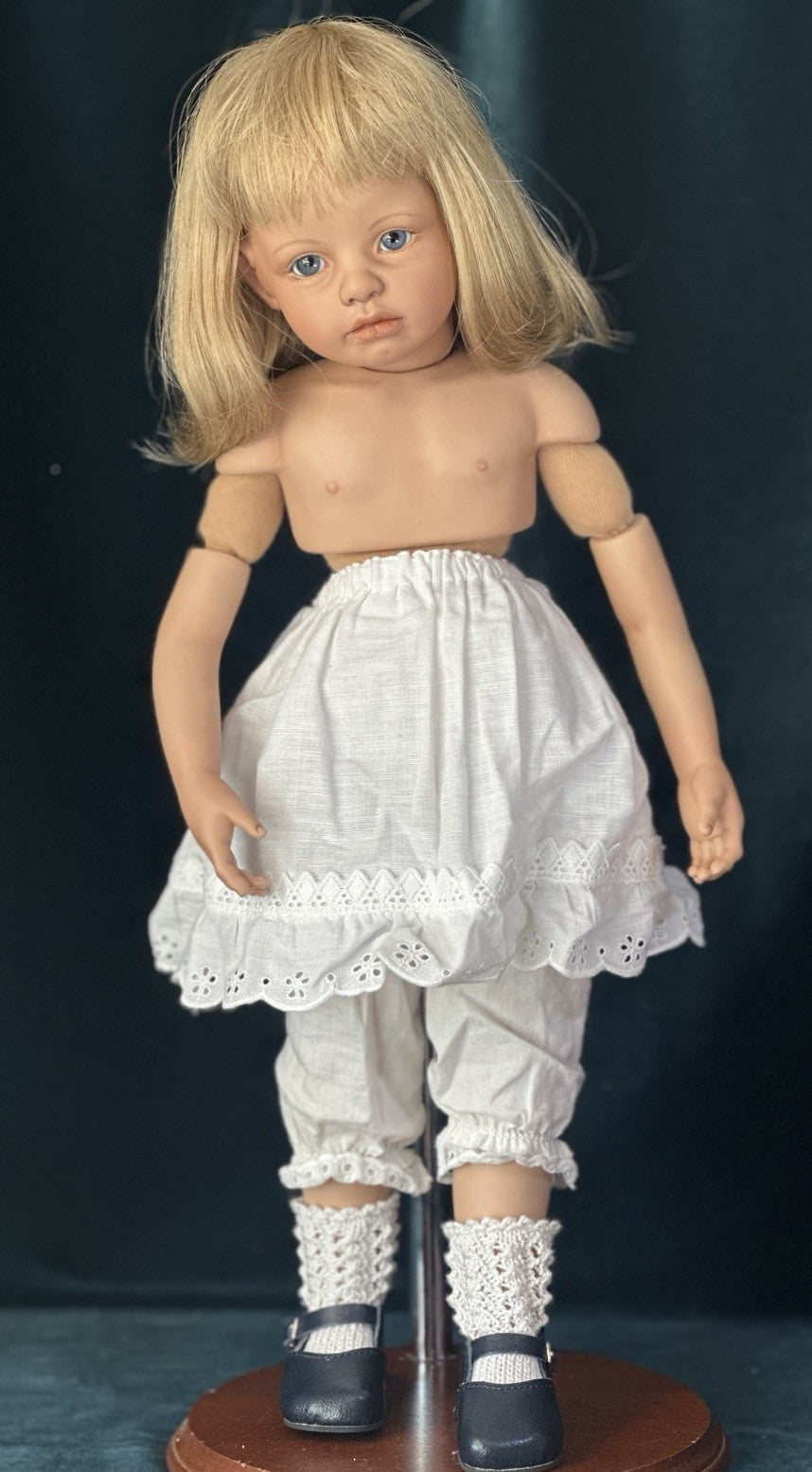 Collectible Artist 18” Porcelain Doll LE 30 With Teddy Bear