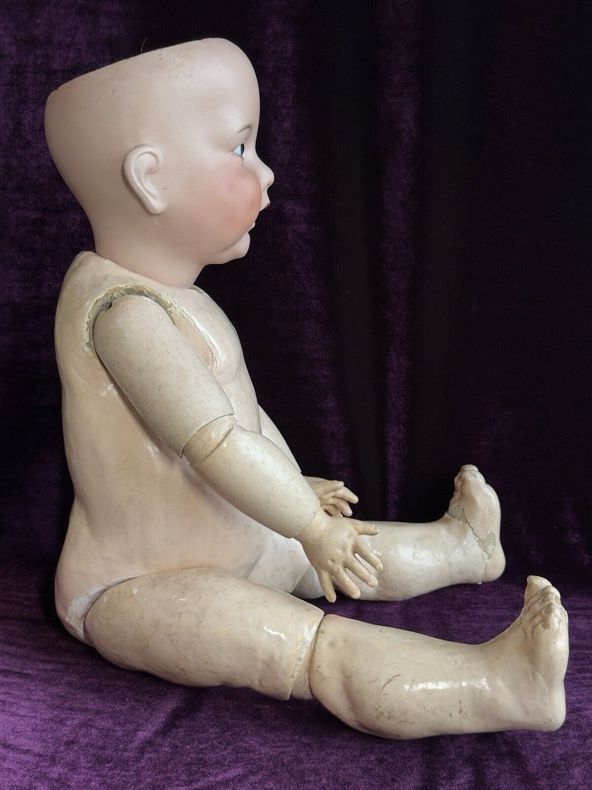 Lifesize Antique French 27” SFBJ 251 Toddler Character Doll