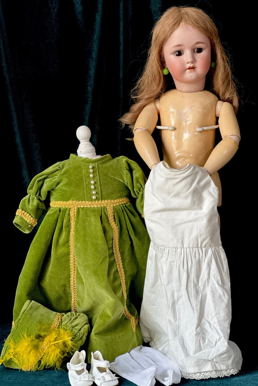 Antique German Simon Halbig Heinrich Handwerck Bisque Head 23” Doll