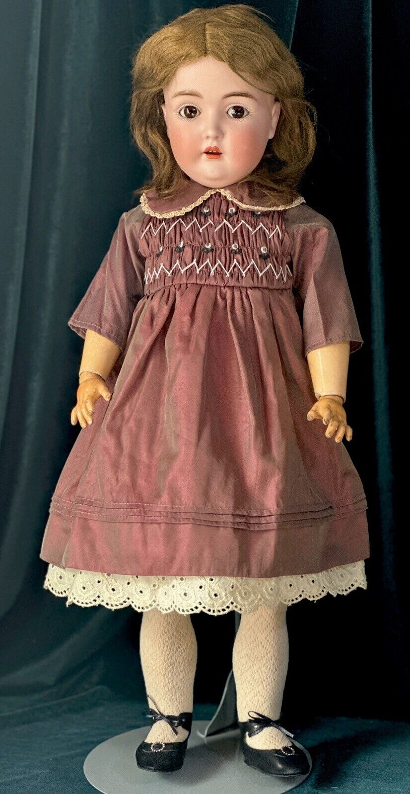 Antique German Kestner Mold 171 24” Doll Bisque Head Composition Body