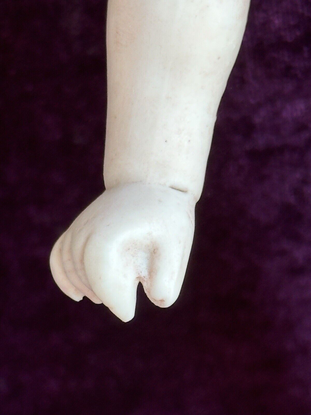 Antique German Large 8.75” All Bisque Kestner (?) Closed Mouth Barefoot Doll