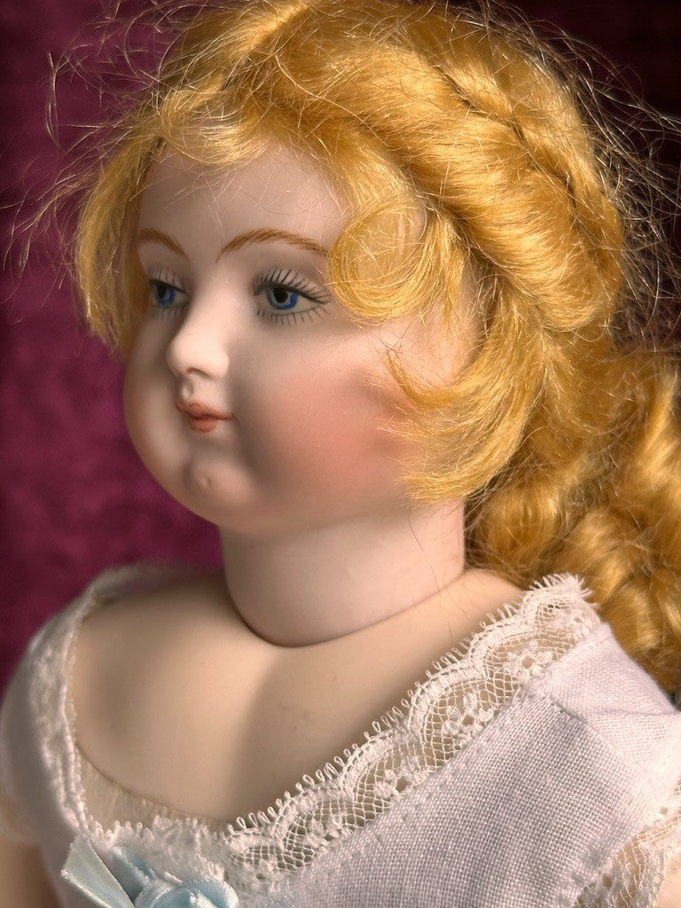 Collectible 15” Porcelain Reproduction of Antique French Huret Fashion Doll