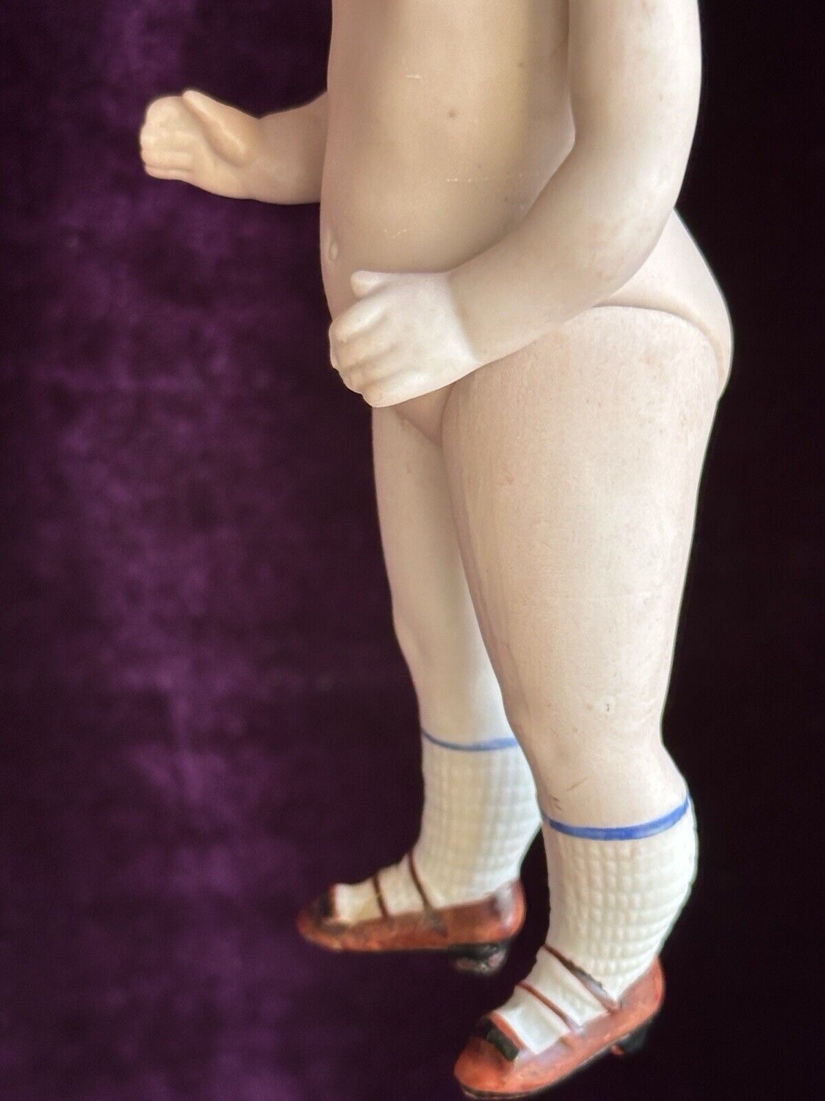 Antique German 7” Kestner 165 All Bisque Mignonette Boy Doll