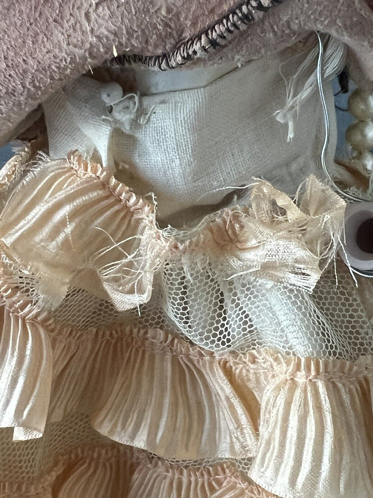 Antique Art Deco French (?) Chalkware Boudoir Lamp Doll