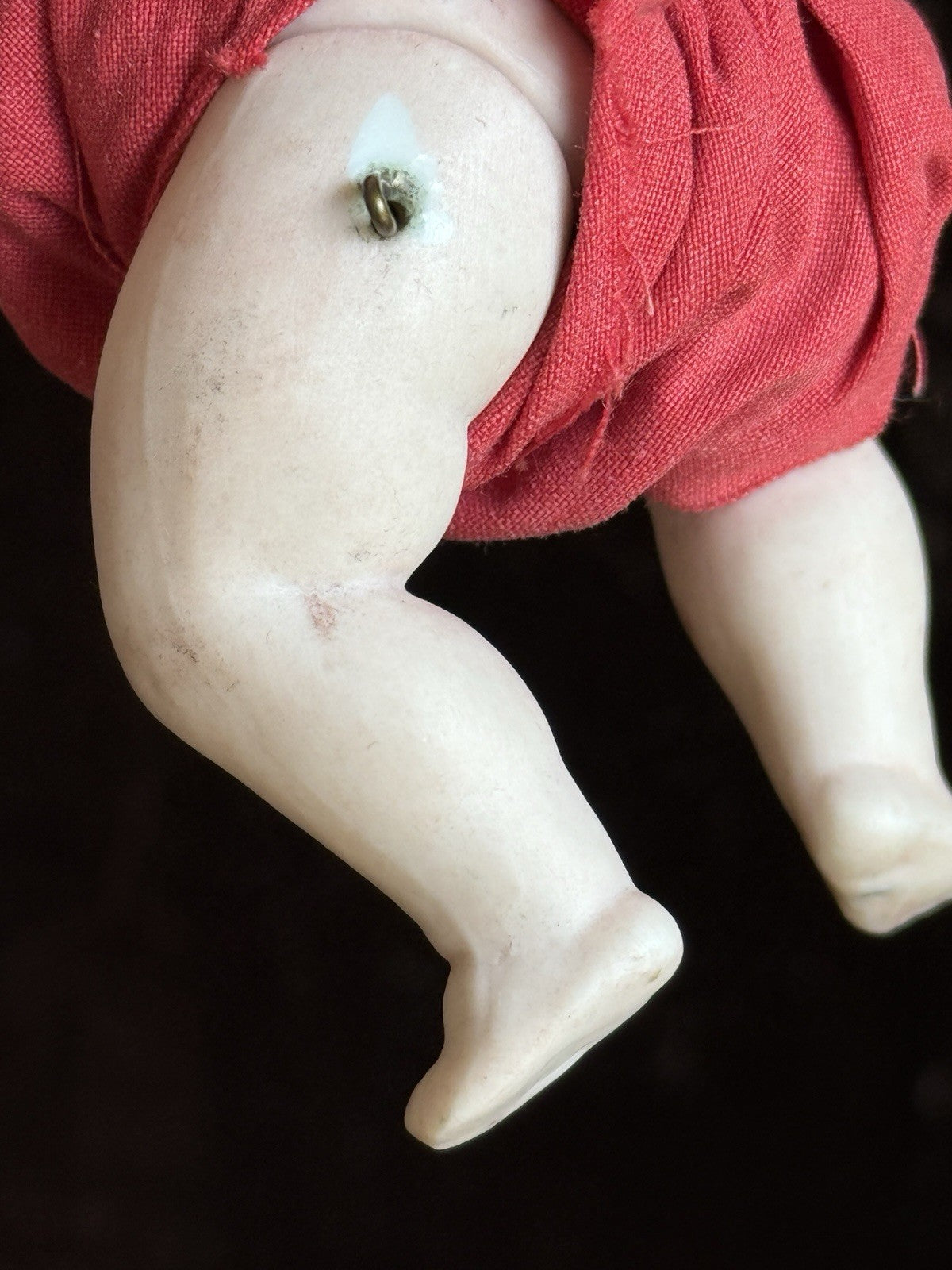 Antique German Kestner (?) 5” All Bisque Mignonette Dollhouse Baby Doll