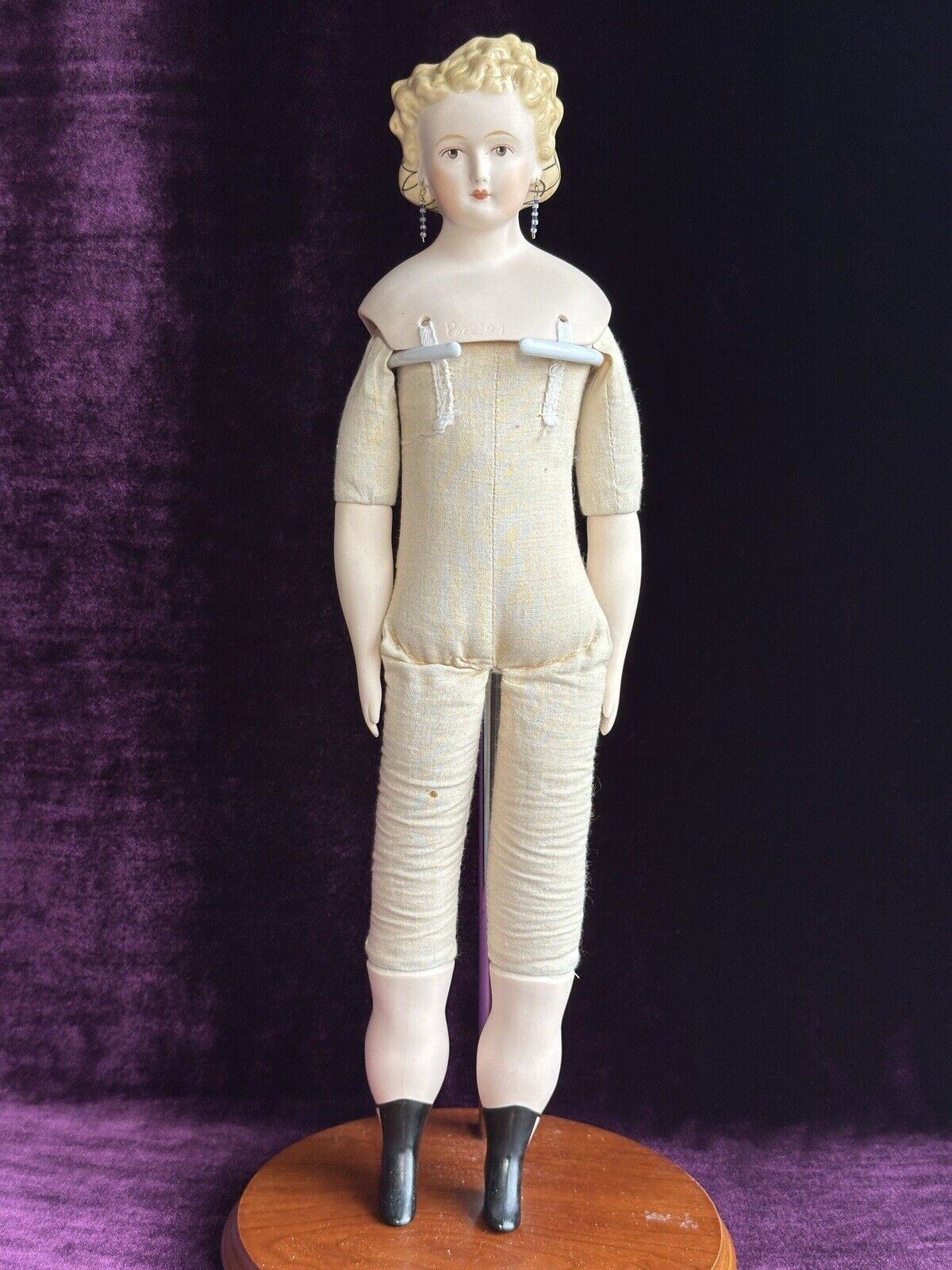 Vintage 17.5” Reproduction of Parian Porcelain Doll from Emma Clear Mold