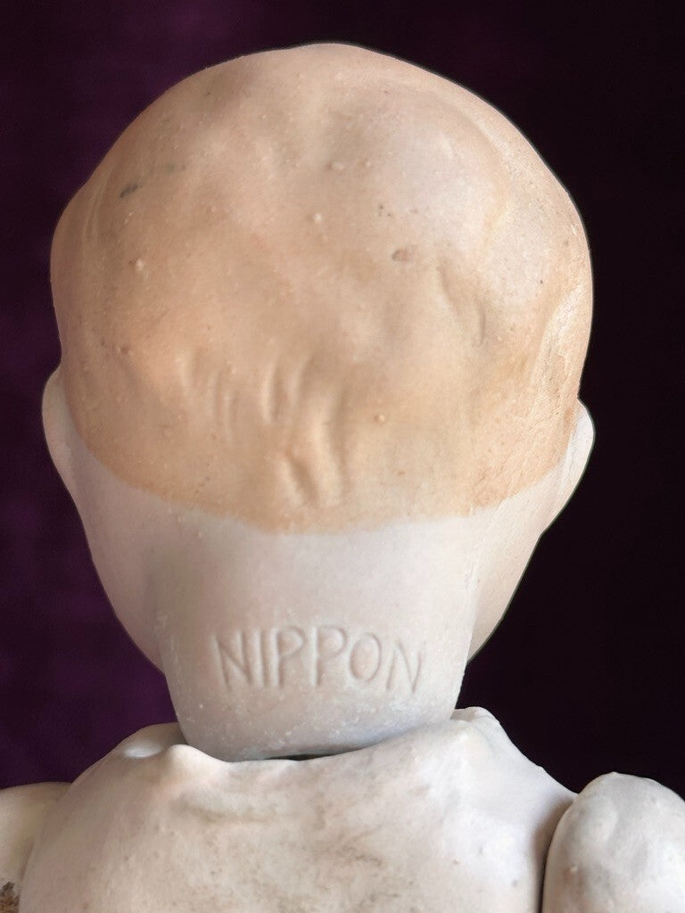 Antique Nippon 7" Bisque Head Composition Body Character Baby Doll