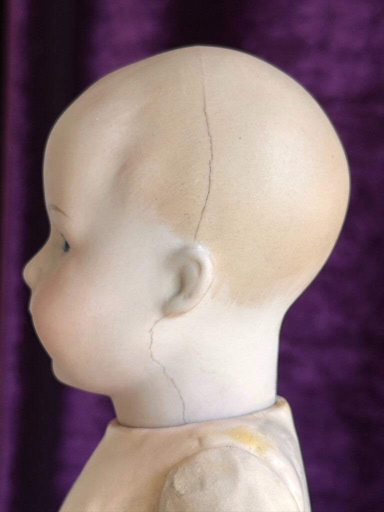 Antique German 10.5” Swaine & Co. DV Lori Bisque Head Baby Doll