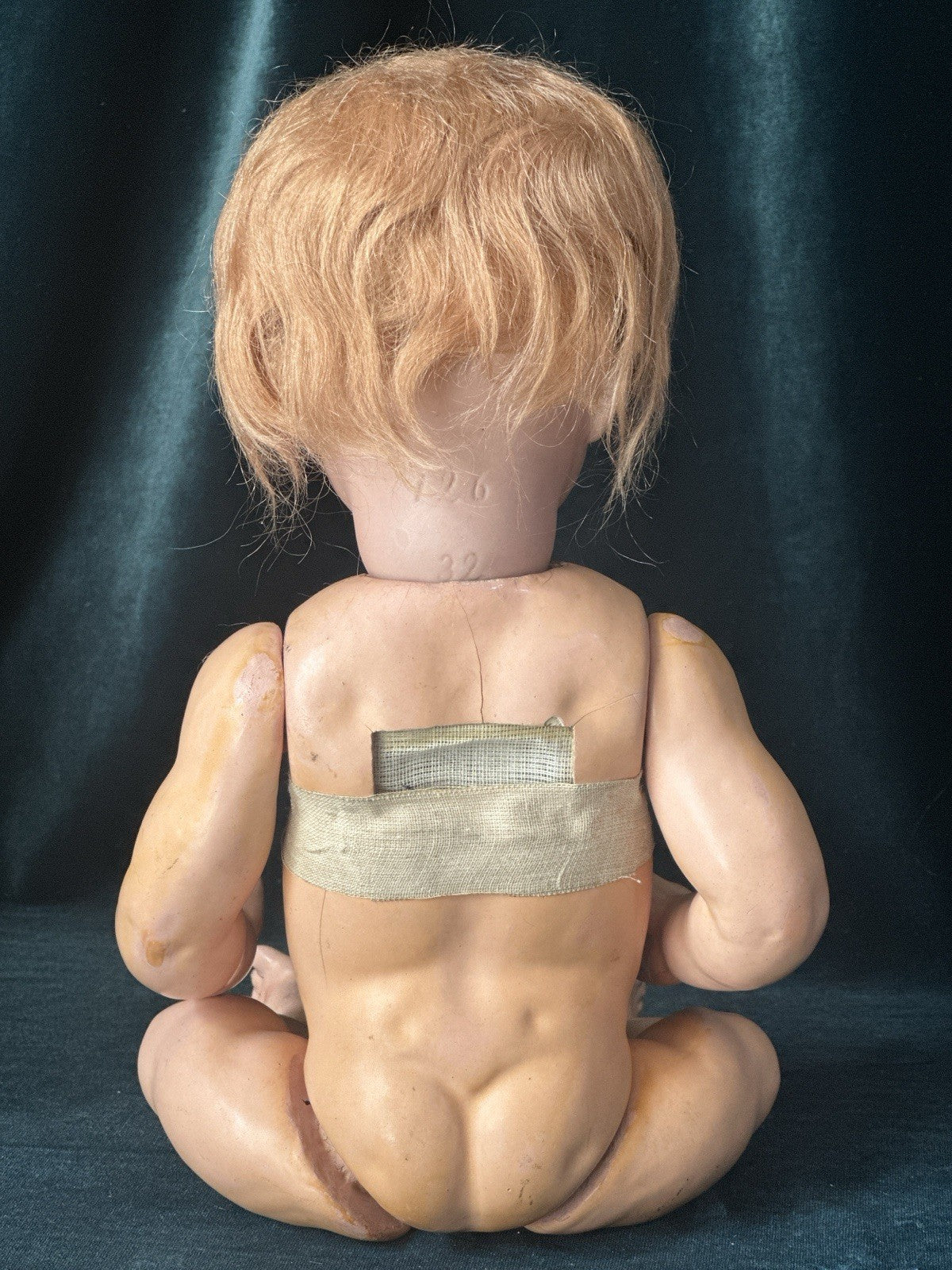 Antique German Simon Halbig Mold 126 Baby 14” Doll Bisque Head Composition Body