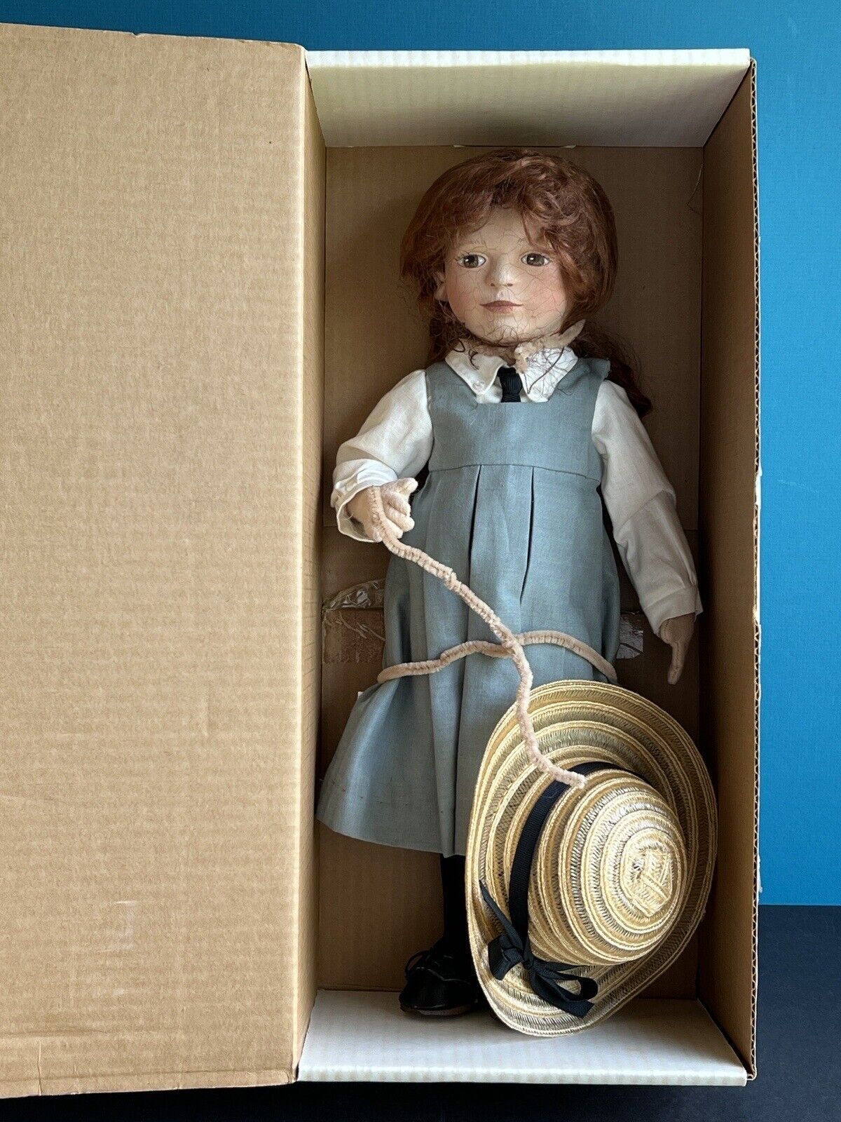 Collectible 16” Cloth Felt Doll Jullian by Artist Maggie Iakono with Box LE 200