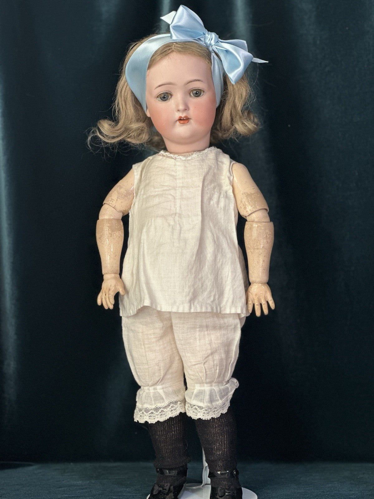 Antique German Mengersgereuth Porzellanfabrik Bisque Head 20” Doll