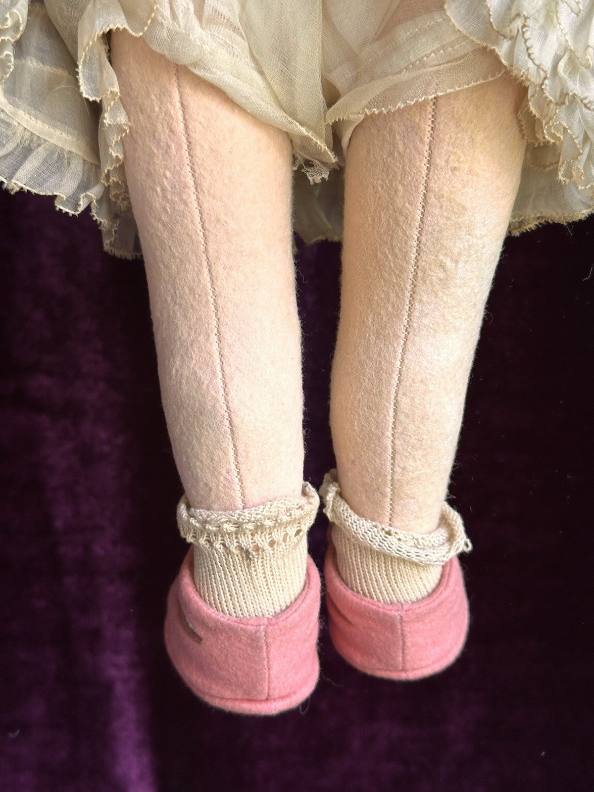 Vintage Italian Lenci Grugnetto 1500 Series Felt Grumpy 19” Doll