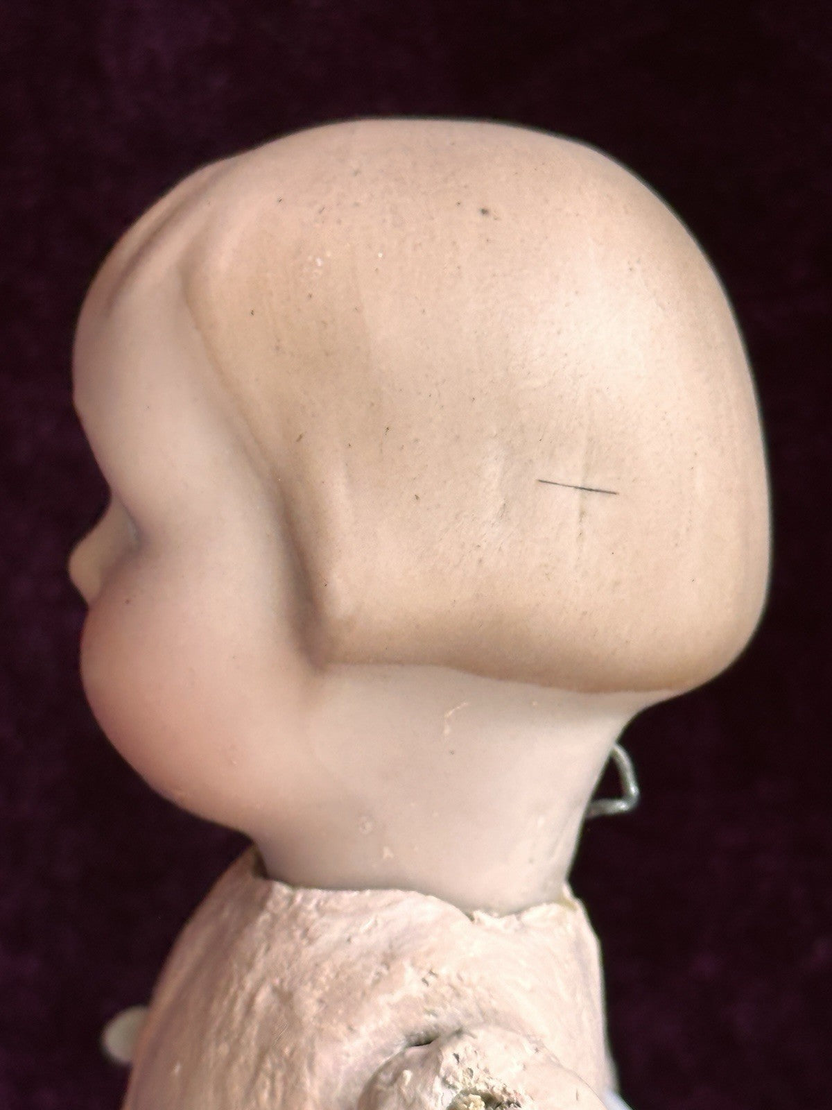 Antique German 6.75” Armand Marseille 210 Googly Eyes Bisque Head Doll