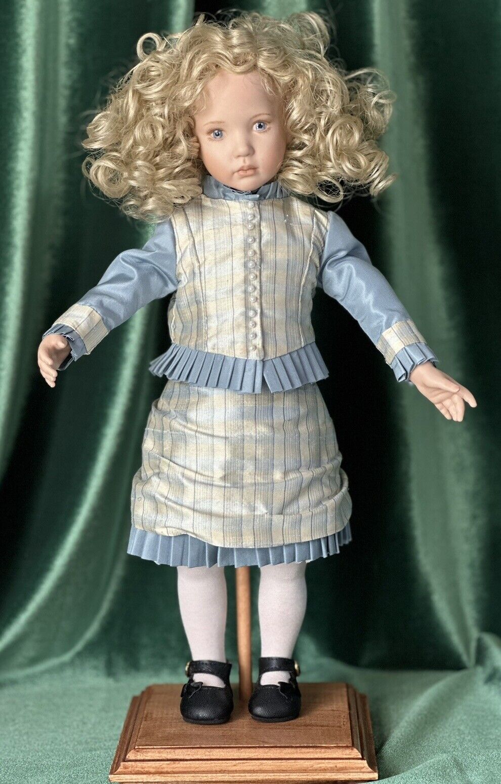 OOAK (?) Artist Porcelain 14” Doll from Emmy Chen Mold “Irene”