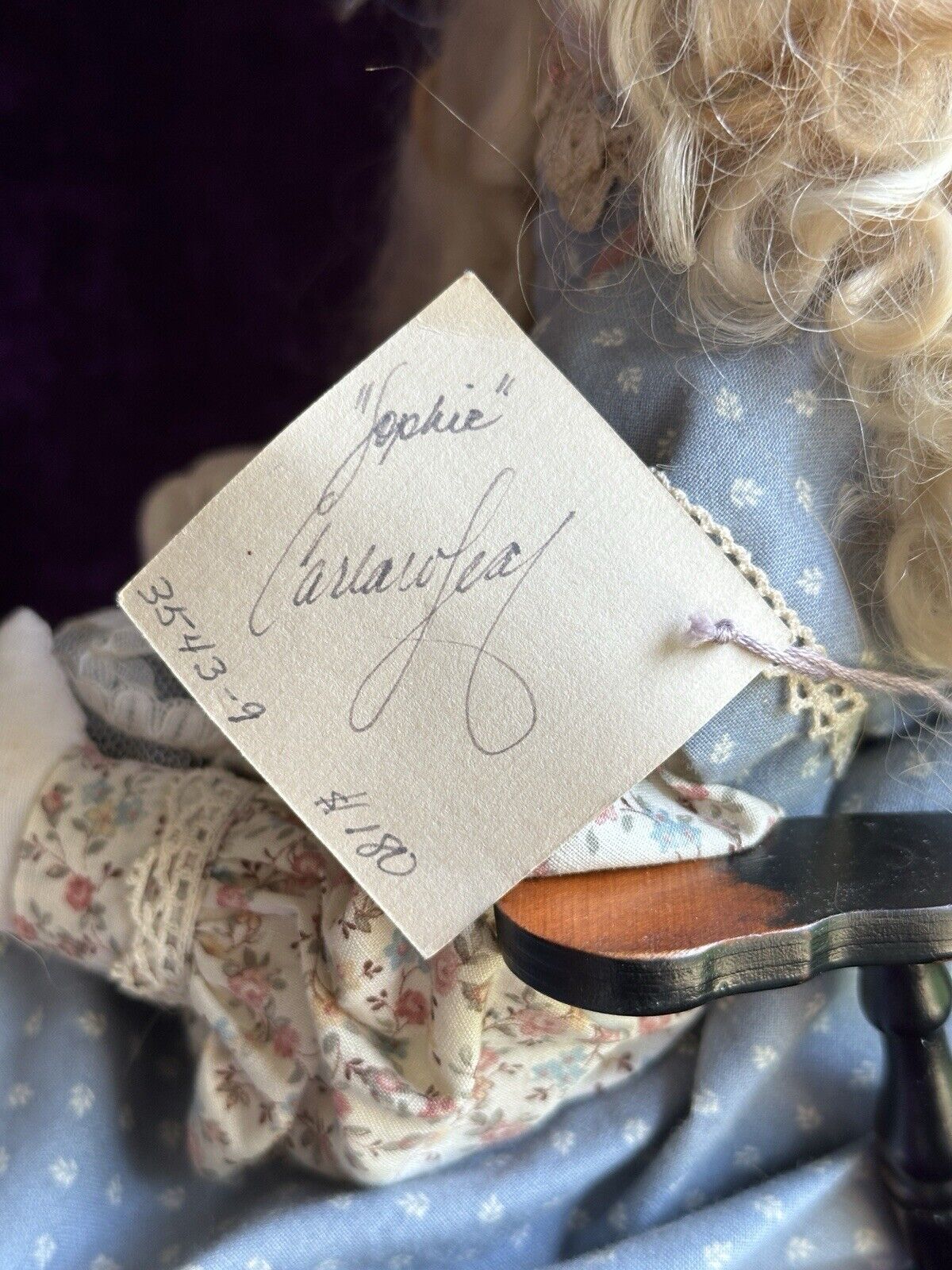 Collectible Handmade Decorated Artist Cloth Painted Embroidered Rag Doll